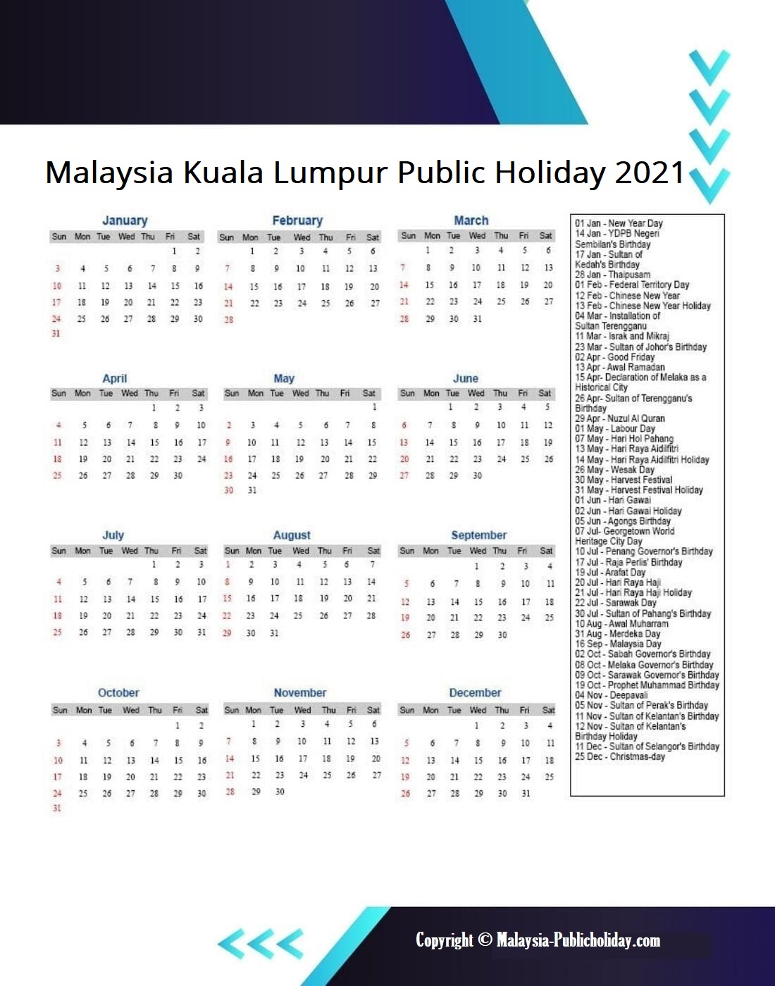 Public holiday 2022 kl
